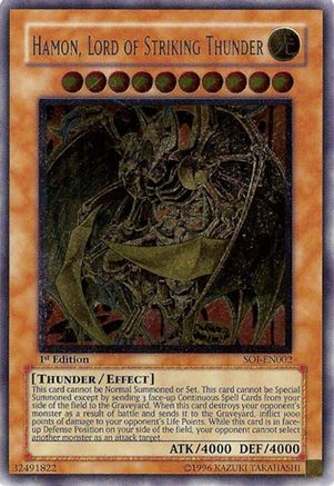 Hamon, Lord of Striking Thunder (UTR) [SOI-EN002] Ultimate Rare - Trinity Hobby