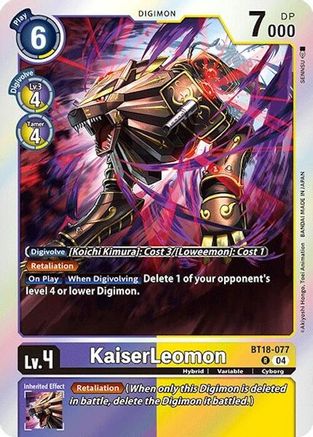 KaiserLeomon [BT18-077] [Release Special Booster Ver.2.0] - Trinity Hobby