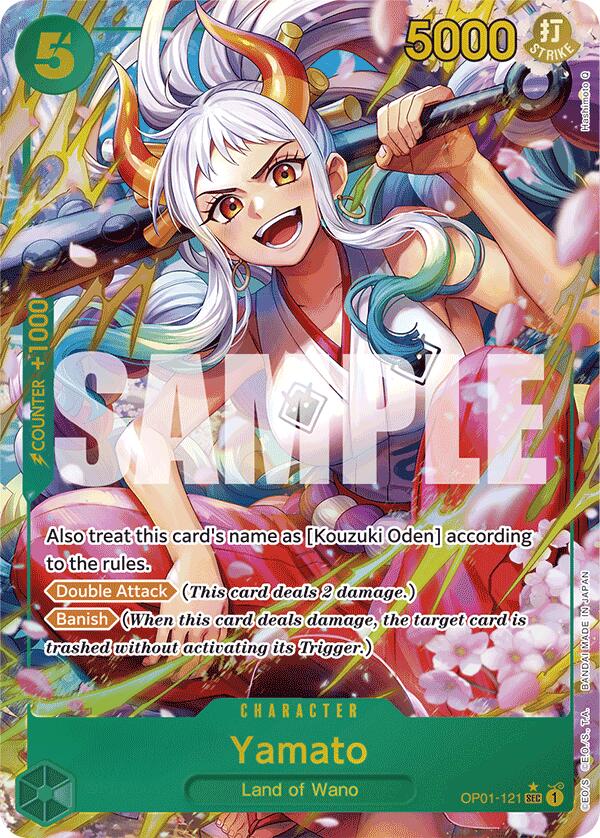Yamato (OP01-121) (Alternate Art) (OP01-121) - [Premium Booster -The Best-] Foil - Trinity Hobby