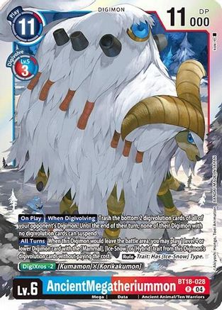 AncientMegatheriummon [BT18-028] [Release Special Booster Ver.2.0] - Trinity Hobby
