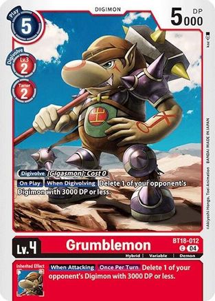 Grumblemon [BT18-012] [Release Special Booster Ver.2.0] - Trinity Hobby