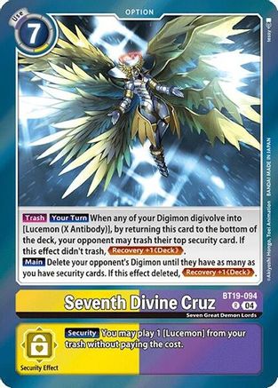 Seventh Divine Cruz [BT19-094] [Release Special Booster Ver.2.0] - Trinity Hobby