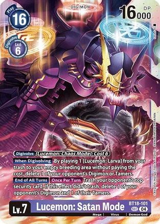 Lucemon: Satan Mode [BT18-101] [Release Special Booster Ver.2.0] - Trinity Hobby