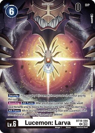 Lucemon: Larva [BT18-086] [Release Special Booster Ver.2.0] - Trinity Hobby