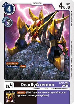 DeadlyAxemon [BT19-059] [Release Special Booster Ver.2.0] - Trinity Hobby