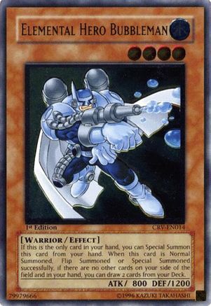 Elemental Hero Bubbleman [CRV-EN014] Ultimate Rare - Trinity Hobby