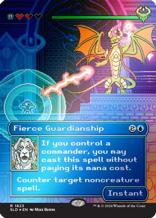 Fierce Guardianship (Rainbow Foil) (SLD-1823) - [Secret Lair Drop Series] Foil - Trinity Hobby