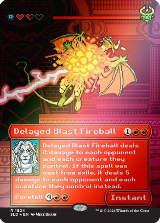 Delayed Blast Fireball (Rainbow Foil) (SLD-1824) - [Secret Lair Drop Series] Foil - Trinity Hobby