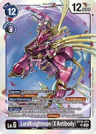 LordKnightmon (X Antibody) [BT19-073] [Release Special Booster Ver.2.0] - Trinity Hobby
