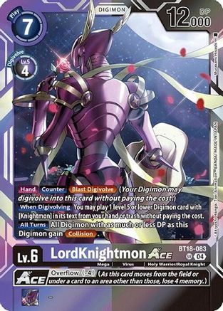 LordKnightmon ACE [BT18-083] [Release Special Booster Ver.2.0] - Trinity Hobby