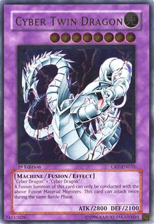 Cyber Twin Dragon [CRV-EN035] Ultimate Rare - Trinity Hobby