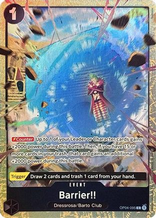 Barrier!! (Premium Card Collection -Best Selection Vol. 2-) (OP04-095) - [One Piece Promotion Cards] Foil - Trinity Hobby