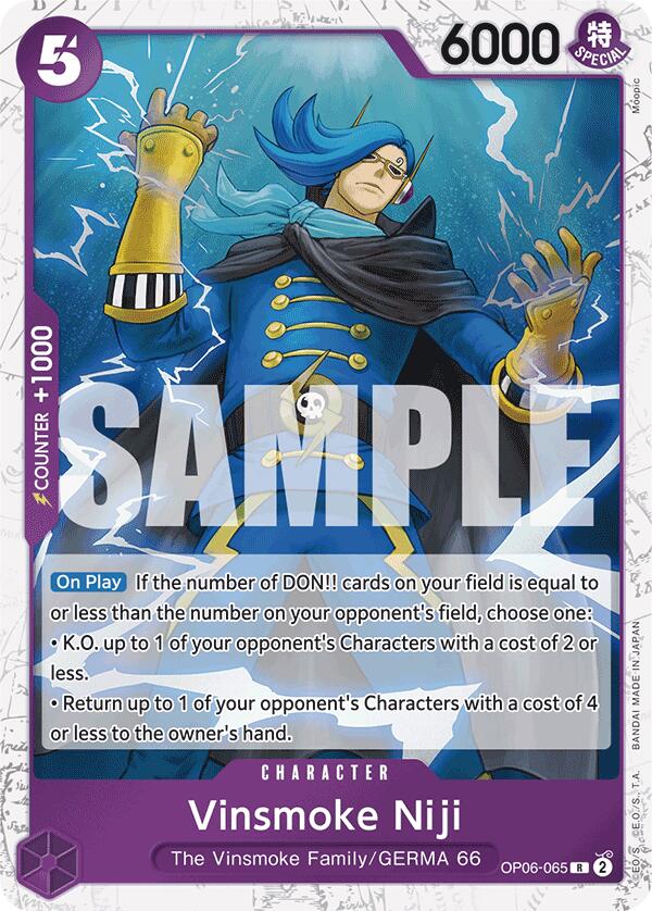 Vinsmoke Niji (OP06-065) (Jolly Roger Foil) (OP06-065) - [Premium Booster -The Best-] Foil - Trinity Hobby