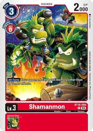 Shamanmon [BT18-009] [Release Special Booster Ver.2.0] - Trinity Hobby