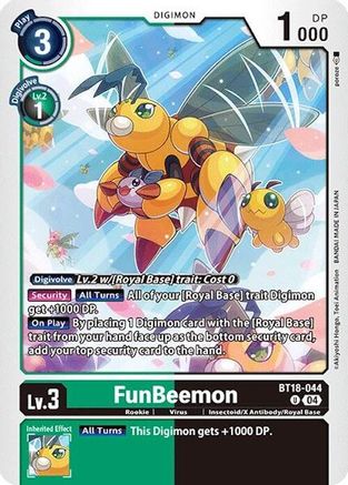 FunBeemon [BT18-044] - BT18-044 [Release Special Booster Ver.2.0] - Trinity Hobby