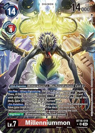 Millenniummon [BT18-019] (Alternate Art) [Release Special Booster Ver.2.0] - Trinity Hobby