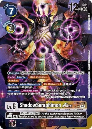 ShadowSeraphimon ACE [BT18-071] (Alternate Art) [Release Special Booster Ver.2.0] - Trinity Hobby