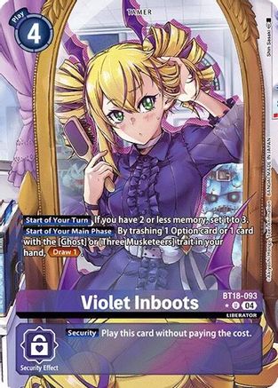 Violet Inboots [BT18-093] (Alternate Art) [Release Special Booster Ver.2.0] - Trinity Hobby