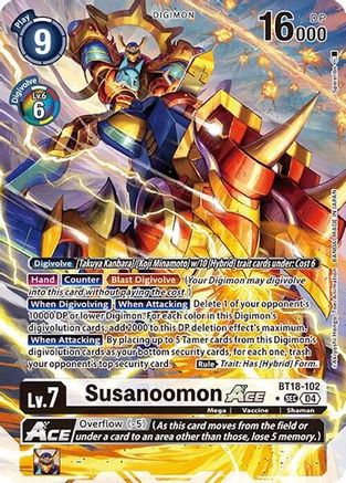 Susanoomon ACE [BT18-102] (Alternate Art) [Release Special Booster Ver.2.0] - Trinity Hobby