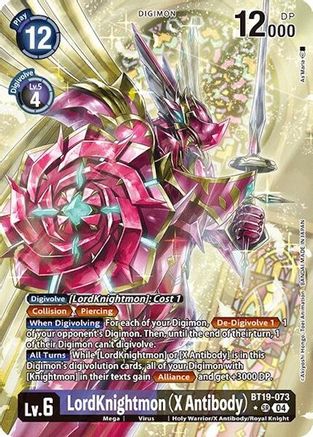 LordKnightmon [BT19-073] (X Antibody) (Alternate Art) [Release Special Booster Ver.2.0] - Trinity Hobby
