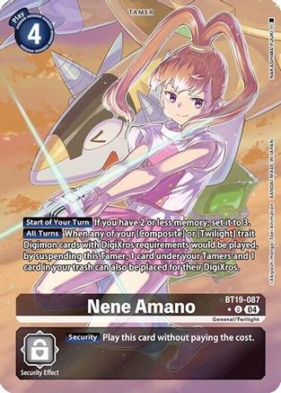Nene Amano [BT19-087] (Alternate Art) [Release Special Booster Ver.2.0] - Trinity Hobby