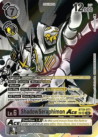 ShadowSeraphimon ACE [BT18-071] (Textured) [Release Special Booster Ver.2.0] - Trinity Hobby