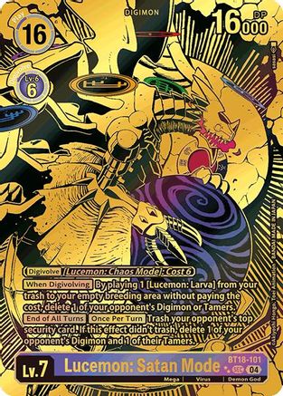 Lucemon: Satan Mode [BT18-101] (Textured) [Release Special Booster Ver.2.0] - Trinity Hobby