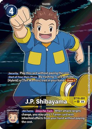 J.P. Shibayama [BT18-091] (Release Special Booster Ver.2.0: Box Promotion Pack) [Release Special Booster Ver.2.0] - Trinity Hobby
