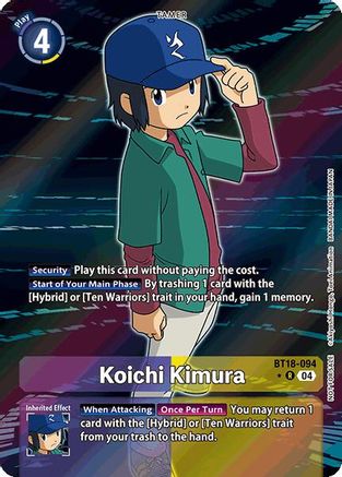 Koichi Kimura [BT18-094] (Release Special Booster Ver.2.0: Box Promotion Pack) [Release Special Booster Ver.2.0] - Trinity Hobby