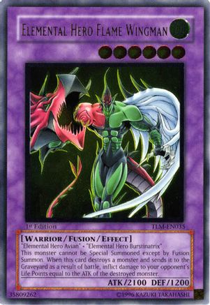 Elemental Hero Flame Wingman [TLM-EN035] Ultimate Rare - Trinity Hobby