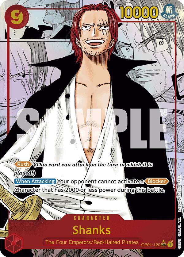 Shanks (Manga) (OP01-120) - [Premium Booster -The Best-] Foil - Trinity Hobby