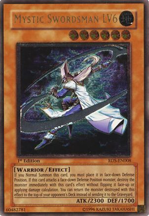 Mystic Swordsman LV6 (UTR) [RDS-EN008] - Rise of Destiny 1st Edition - Ultimate Rare - Trinity Hobby
