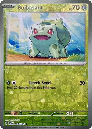 Bulbasaur (Reverse Cosmos Holo) (Costco Exclusive) - (001/165) Holofoil [Miscellaneous Cards & Products]