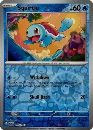 Squirtle (Reverse Cosmos Holo) (Costco Exclusive) - (007/165) Holofoil [Miscellaneous Cards & Products]