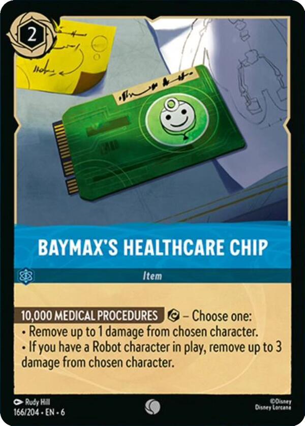 Baymax's Healthcare Chip (166/204) [Azurite Sea] - Trinity Hobby
