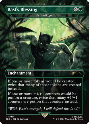 Bast's Blessing - Primal Vigor (Rainbow Foil) (SLD-1749) - [Secret Lair Drop Series] Foil - Trinity Hobby