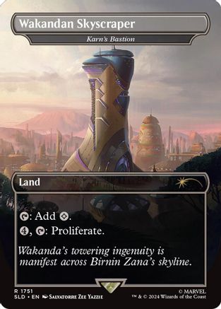 Wakandan Skyscraper - Karn's Bastion (Rainbow Foil) (SLD-1751) - [Secret Lair Drop Series] Foil - Trinity Hobby