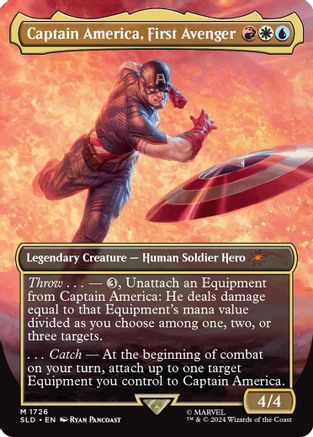 Captain America, First Avenger (Rainbow Foil) (SLD-1726) - [Secret Lair Drop Series] Foil - Trinity Hobby