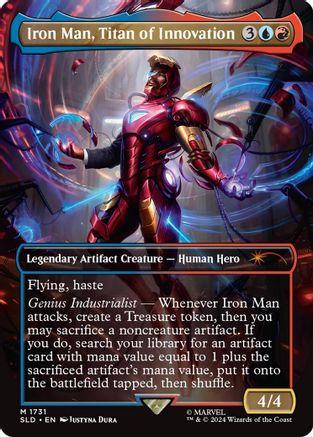 Iron Man, Titan of Innovation (Rainbow Foil) (SLD-1731) - [Secret Lair Drop] Foil - Trinity Hobby