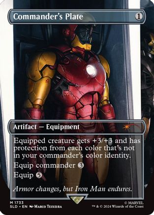 Commander's Plate (1733) (Rainbow Foil) (SLD-1733) - [Secret Lair Drop Series] Foil - Trinity Hobby