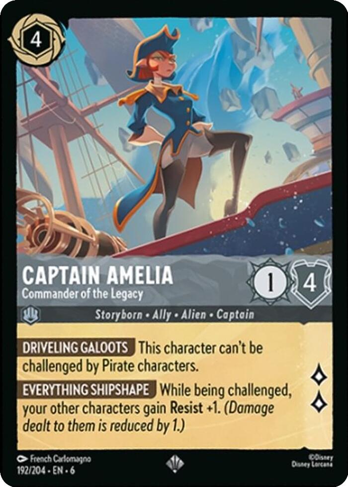 Captain Amelia - Commander of the Legacy (192/204) [Azurite Sea] - Trinity Hobby