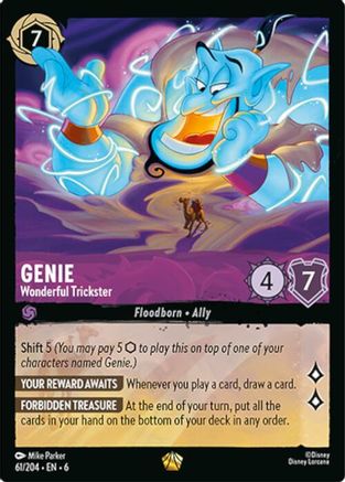 Genie - Wonderful Trickster (61/204) - [Azurite Sea] - Trinity Hobby