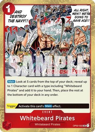Whitebeard Pirates (ST15 - ST20 Release Event Winner Pack) (OP02-022) - [One Piece Promotion Cards] Foil - Trinity Hobby