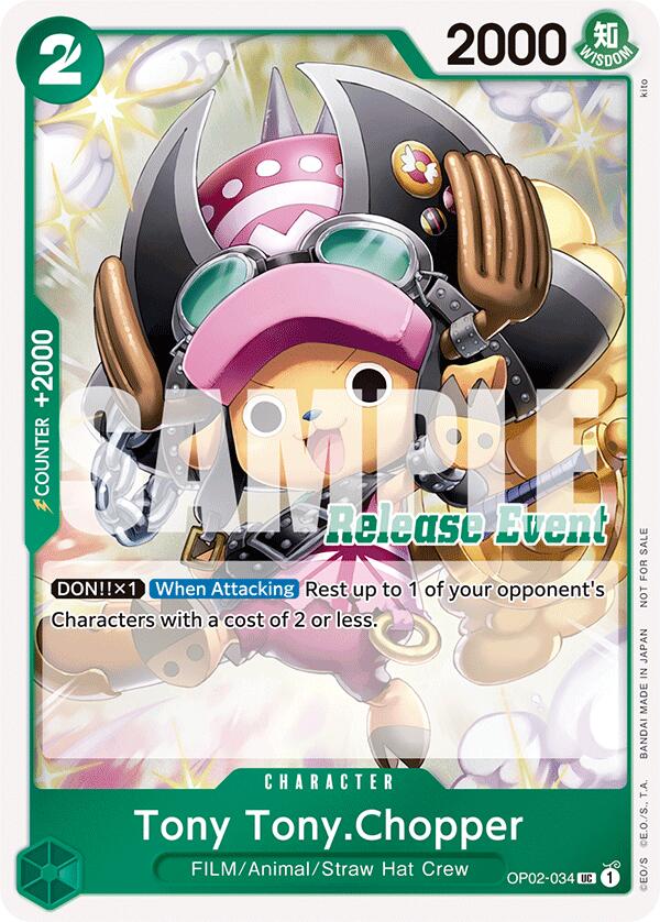 Tony Tony.Chopper (ST15 - ST20 Release Event Winner Pack) (OP02-034) - [One Piece Promotion Cards] Foil - Trinity Hobby