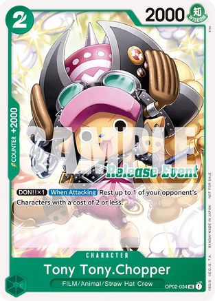 Tony Tony.Chopper (ST15 - ST20 Release Event Pack) (OP02-034) - [One Piece Promotion Cards] - Trinity Hobby