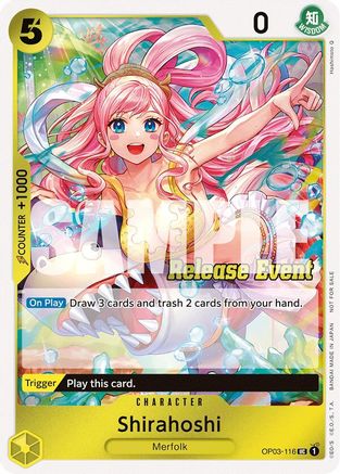 Shirahoshi (ST15 - ST20 Release Event Winner Pack) (OP03-116) - [One Piece Promotion Cards] Foil - Trinity Hobby
