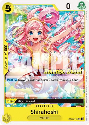 Shirahoshi (ST15 - ST20 Release Event Pack) (OP03-116) - [One Piece Promotion Cards]