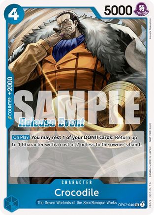Crocodile (ST15 - ST20 Release Event Winner Pack) (OP07-040) - [One Piece Promotion Cards] Foil