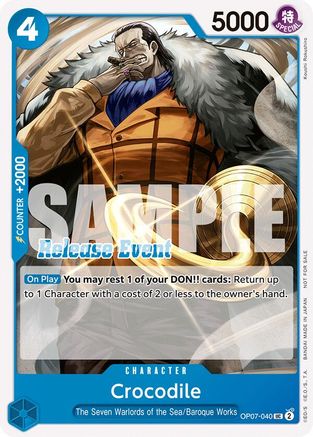 Crocodile (ST15 - ST20 Release Event Pack) (OP07-040) - [One Piece Promotion Cards] - Trinity Hobby