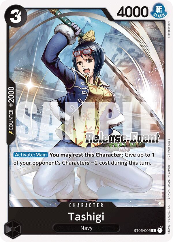 Tashigi (ST15 - ST20 Release Event Pack) (ST06-006) - [One Piece Promotion Cards] - Trinity Hobby